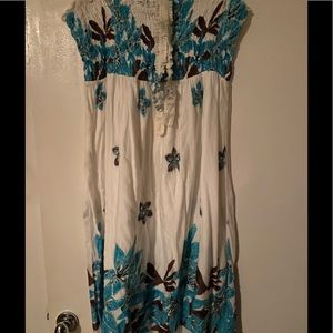 Cato smocked tube dress